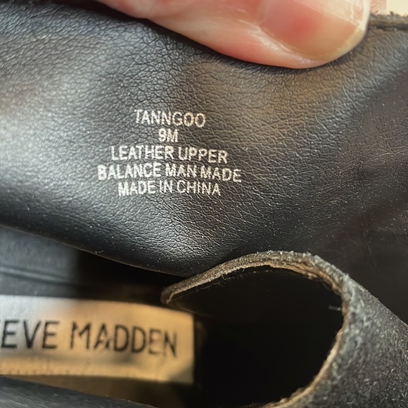 STEVE MADDEN Tanngoo Suede Wedge Lace Up Booties size 9 - Picture 11 of 11